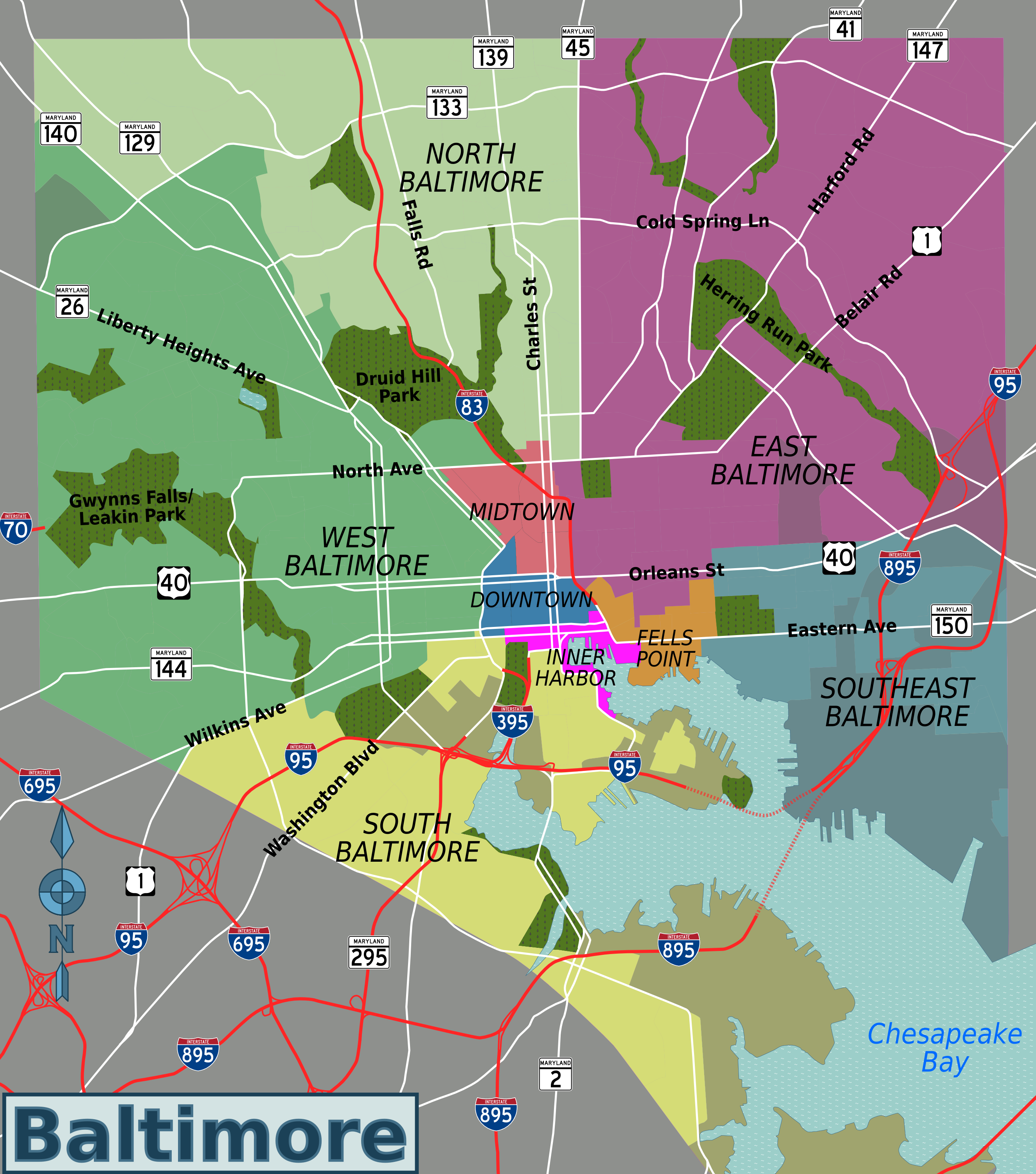 Baltimore Districts